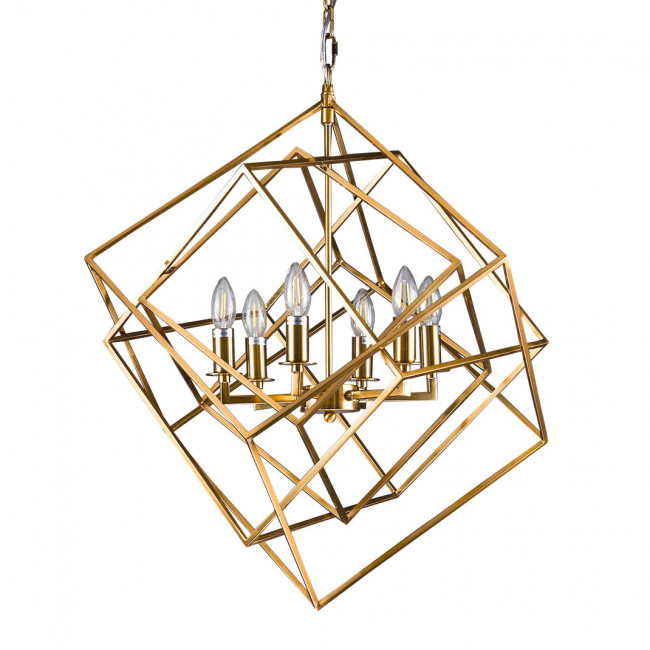 Подвесной светильник DeLight Collection Matrix KM0282P-6 brass Подвесной светильник DeLight Collection Matrix KM0282P-6 brass