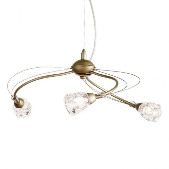 Люстра Masca Luna 1865/3 Ottone nichel / Glass 576 Люстра Masca Luna 1865/3 Ottone nichel / Glass 576