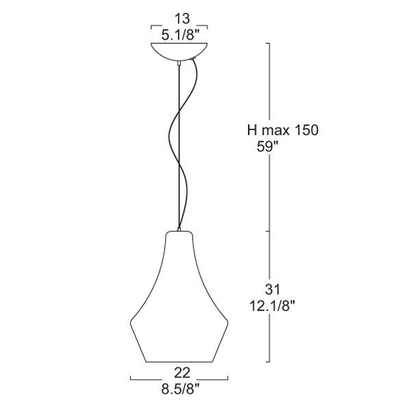Подвесной светильник Leucos Alma 30 S 0002324 Подвесной светильник Leucos Alma 30 S 0002324