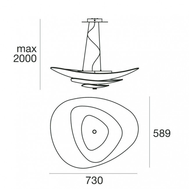 Подвесной светильник Linea Light Moledro 90239 Подвесной светильник Linea Light Moledro 90239