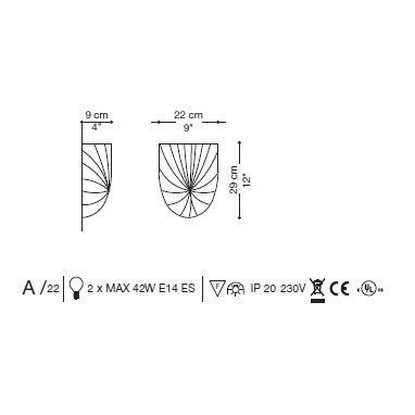 Настенный светильник La Murrina Graffio A QD-3S Настенный светильник La Murrina Graffio A QD-3S