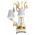 Бра Beby Group Charming beauty 0250A02 Gold White White gold leaf