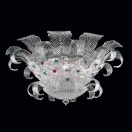 Потолочный светильник Beby Group Mademoiselle Corolle 8000Q01 Chrome Trasparent graniglia Glass Потолочный светильник Beby Group Mademoiselle Corolle 8000Q01 Chrome Trasparent graniglia Glass