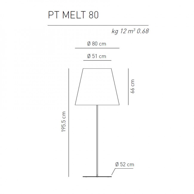 Торшер Axo Light Melting Pot PT MELT 80 FC PTMELT80FCGRE27 Торшер Axo Light Melting Pot PT MELT 80 FC PTMELT80FCGRE27