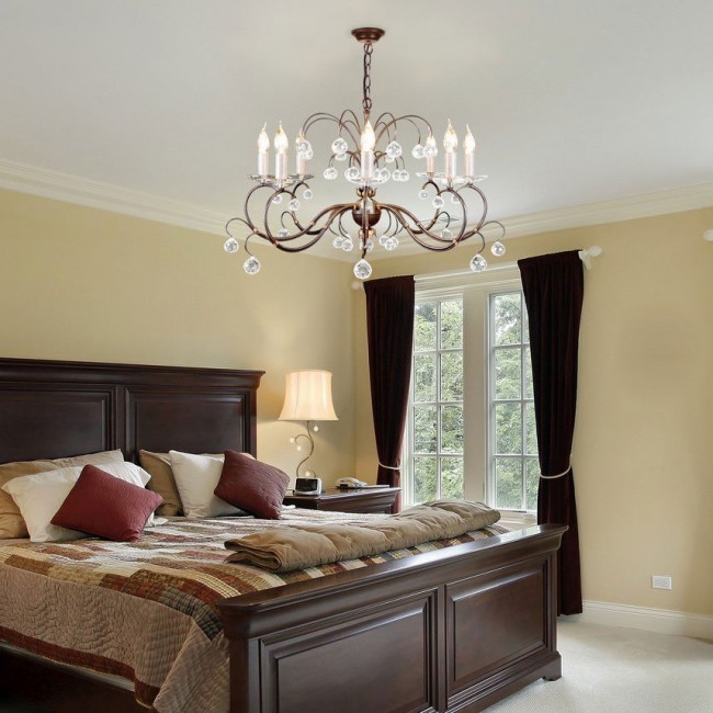 Люстра Elstead Lighting Lunetta LUN8 BRONZE Люстра Elstead Lighting Lunetta LUN8 BRONZE