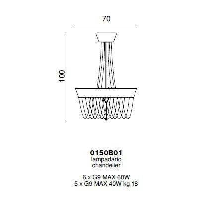 Подвесной светильник Beby Velvet 0150B01 Chrome Cut Almond Подвесной светильник Beby Velvet 0150B01 Chrome Cut Almond