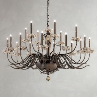 Люстра Euroluce Bora L12+6 brown Ivory Люстра Euroluce Bora L12+6 brown Ivory