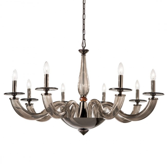 Люстра Euroluce Olympia L8 nickel Fume Люстра Euroluce Olympia L8 nickel Fume