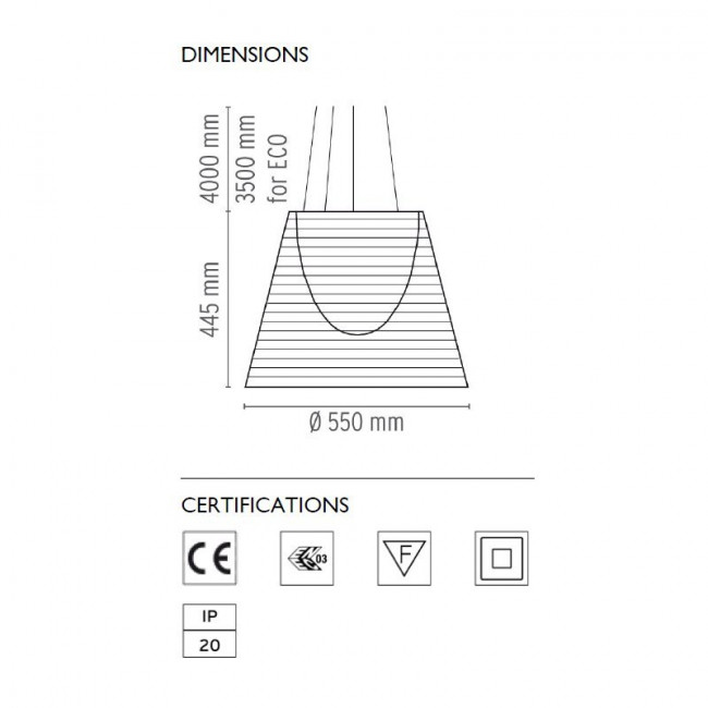 Подвесной светильник Flos Ktribe S3 Fumee F6258030 Подвесной светильник Flos Ktribe S3 Fumee F6258030