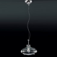 Подвесной светильник IDL Moira 366/1S chrome / trasparent Подвесной светильник IDL Moira 366/1S chrome / trasparent