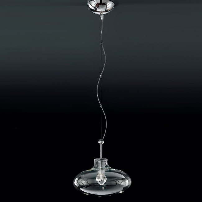 Подвесной светильник IDL Moira 366/1S chrome / trasparent Подвесной светильник IDL Moira 366/1S chrome / trasparent