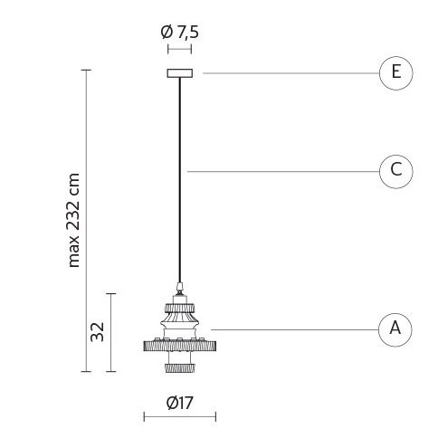 Подвесной светильник Karman Mek SE107 1R INT Подвесной светильник Karman Mek SE107 1R INT