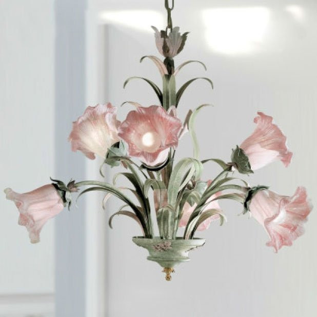 Люстра Renzo Del Ventisette "Floreale" L 13461/6 DEC. 019 + ORO Люстра Renzo Del Ventisette "Floreale" L 13461/6 DEC. 019 + ORO