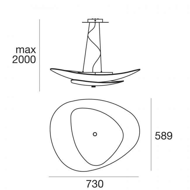 Подвесной светильник Linea Light Moledro 90318 Подвесной светильник Linea Light Moledro 90318