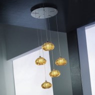 Подвесной светильник Vistosi Diamante SP 5 ALO TO NI Подвесной светильник Vistosi Diamante SP 5 ALO TO NI