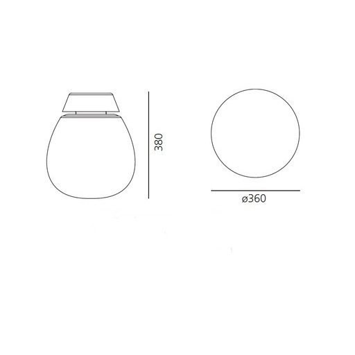 Настенно-потолочный светильник Artemide Empatia 36 1822010A