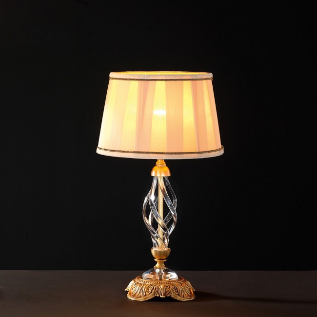 Настольная лампа Euroluce Alicante Satin LP1 Gold Настольная лампа Euroluce Alicante Satin LP1 Gold