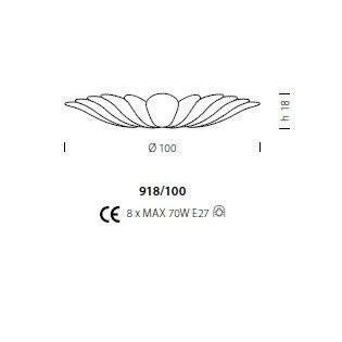 Потолочный светильник Sylcom Bembo 918/100 D GR.A