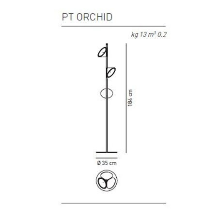 Торшер Axo Light Orchid PT ORCHID BC white XX LED Торшер Axo Light Orchid PT ORCHID BC white XX LED