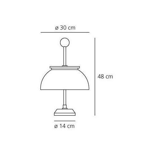 Настольный светильник Artemide Alfa 0026010A Настольный светильник Artemide Alfa 0026010A