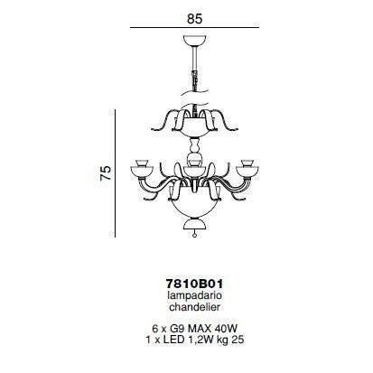 Люстра Beby Garden Party 7810B01 Gold Black Rome SW Jet Golden Teak