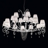 Люстра Beby Group Miss Bjioux 0117B05 White Leather 01 White Trasparent Cut Crystal Люстра Beby Group Miss Bjioux 0117B05 White Leather 01 White Trasparent Cut Crystal