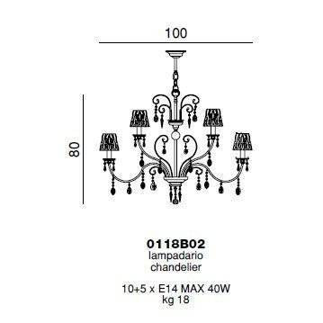 Люстра Beby Group Violet 0118B02 Rose 024 Cut Almond Люстра Beby Group Violet 0118B02 Rose 024 Cut Almond