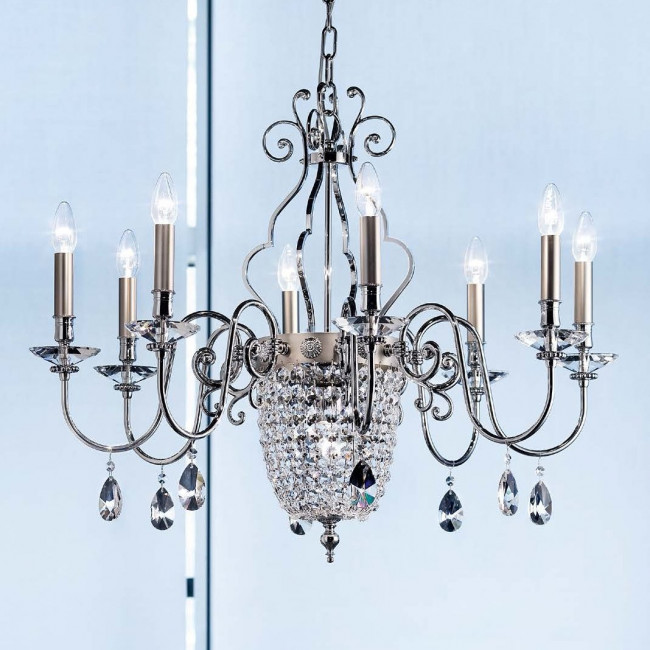 Люстра Masiero Elegantia 8+1 G04-G06 Cut crystal