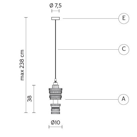 Подвесной светильник Karman Mek SE107 2B INT Подвесной светильник Karman Mek SE107 2B INT