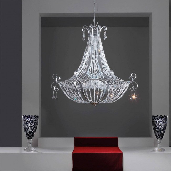 Подвесной светильник Masca Gotica 1846/20 Argento frise Подвесной светильник Masca Gotica 1846/20 Argento frise