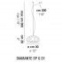 Подвесной светильник Vistosi Diamante SP G D1 E27 CR NI Подвесной светильник Vistosi Diamante SP G D1 E27 CR NI