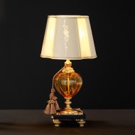 Настольная лампа Euroluce Orfeo LP1 gold Amber Настольная лампа Euroluce Orfeo LP1 gold Amber