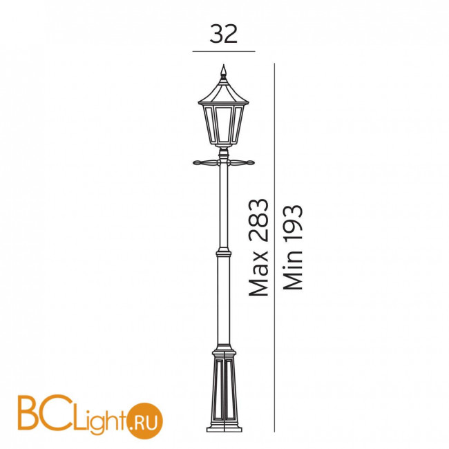 Садово-парковый фонарь Norlys Modena 301B
