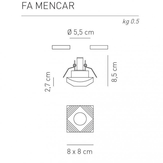 Встраиваемый светильник Axo Light Crystal spotlight CRYSTAL SPOTLIGHT MENCAR FA MENCAR CS XX G9X Встраиваемый светильник Axo Light Crystal spotlight CRYSTAL SPOTLIGHT MENCAR FA MENCAR CS XX G9X