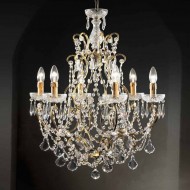 Люстра Beby Group Old style 3302/6 Black gold CUT CRYSTAL Люстра Beby Group Old style 3302/6 Black gold CUT CRYSTAL