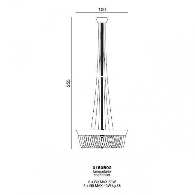 Подвесной светильник Beby Velvet 0150B02 Chrome Cut Almond Подвесной светильник Beby Velvet 0150B02 Chrome Cut Almond