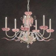 Люстра Euroluce Bora L6 ivory Rose Люстра Euroluce Bora L6 ivory Rose