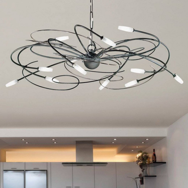 Люстра Masca Miss Irony 1681/12 Ardesia nichel / Glass 347 Люстра Masca Miss Irony 1681/12 Ardesia nichel / Glass 347