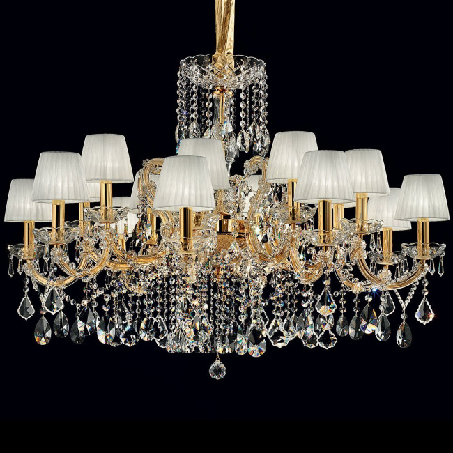 Люстра Masiero Maria Teresa VE 975/16 MT CUT CRYSTAL ORG/14/WH