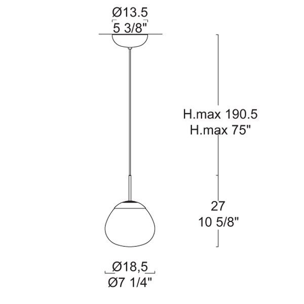 Подвесной светильник Leucos ARIA S 18 0002326 Подвесной светильник Leucos ARIA S 18 0002326