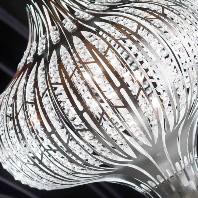 Подвесной светильник Masca Jasmine 1872/9 Nichel drop / Asfour Подвесной светильник Masca Jasmine 1872/9 Nichel drop / Asfour