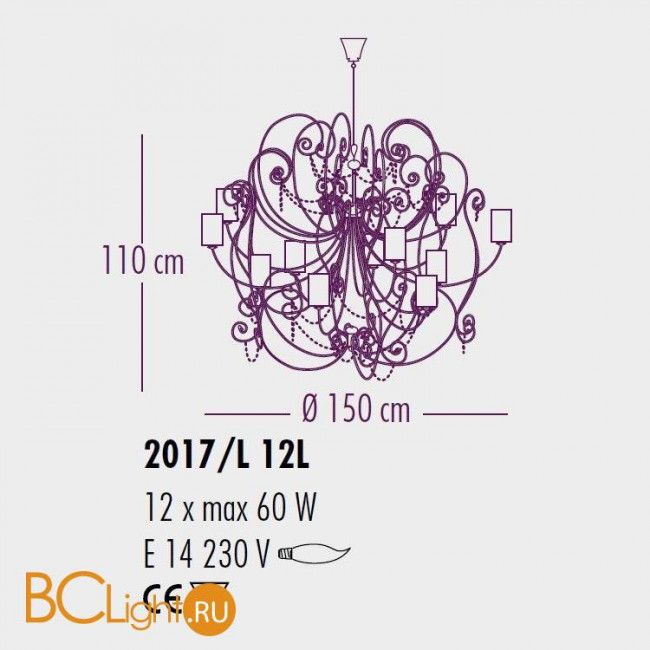 Люстра Bellart Anima 2017/L12L 03/P06 Люстра Bellart Anima 2017/L12L 03/P06