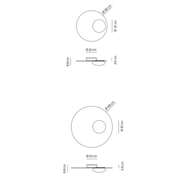 Потолочный светильник Axo Light Kwic PL KWIC 48 NE XX LED Потолочный светильник Axo Light Kwic PL KWIC 48 NE XX LED