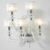 Бра Euroluce Alicante A5 silver White SHADE