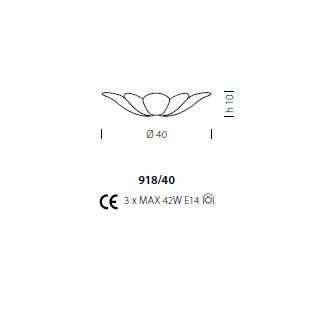 Потолочный светильник Sylcom Bembo 918/40 B RCR