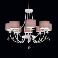 Люстра Beby Group Mon Tresor 0126B02 White Leather 01 666 SW Bronze Shade Люстра Beby Group Mon Tresor 0126B02 White Leather 01 666 SW Bronze Shade