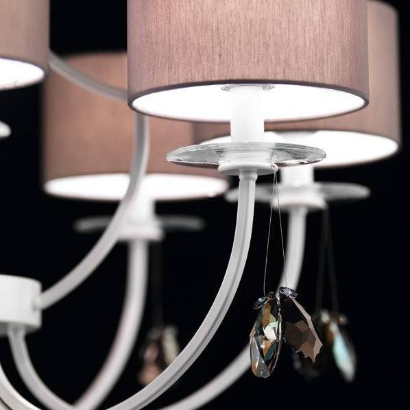 Люстра Beby Group Mon Tresor 0126B02 White Leather 01 666 SW Bronze Shade Люстра Beby Group Mon Tresor 0126B02 White Leather 01 666 SW Bronze Shade