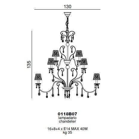 Люстра Beby Group Violet 0118B07 Chrome 135 SW Antique Green Люстра Beby Group Violet 0118B07 Chrome 135 SW Antique Green