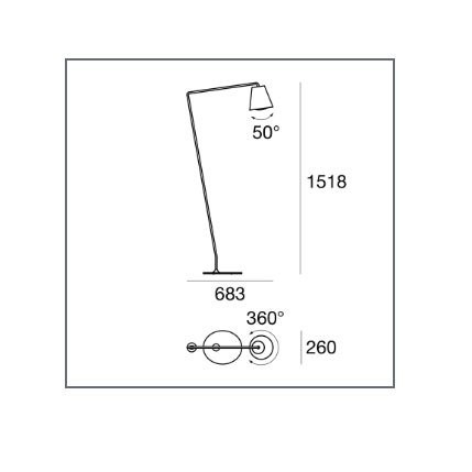 Торшер Linea Light Conus 7541
