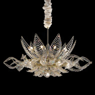 Подвесной светильник IDL Ninfea 436/18+1 Gold / transparent crystals Подвесной светильник IDL Ninfea 436/18+1 Gold / transparent crystals